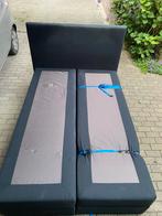 Boxspring 140x210 twee persoons bed met opberging, Gebruikt, Tweepersoons, Stof, 210 cm
