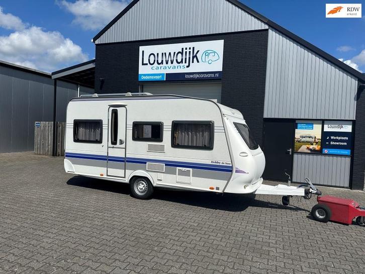 HOBBY De Luxe 450 UF ’07 (Vastbed, Rondzit), Caravans en Kamperen, Caravans, Bedrijf, tot en met 4, 750 - 1000 kg, Rondzit, Hobby