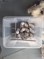 Kerstboom decoratie dennenappels & ballen wit, Ophalen, Zo goed als nieuw