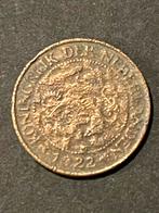 1 cent Wilhelmina uit 1922, Ophalen of Verzenden, Koningin Wilhelmina, 1 cent