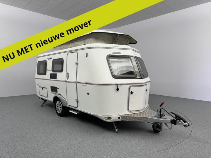 Eriba Touring Troll 550 NU MET NIEUWE MOVER INCL. STALLING, Caravans en Kamperen, Caravans, Bedrijf, tot en met 4, Treinzit, Eriba