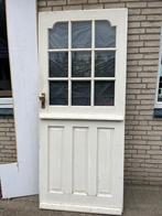 Voordeur met glas, Doe-het-zelf en Verbouw, Deuren en Horren, Ophalen, Gebruikt, 80 tot 100 cm, Buitendeur