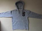 Grijs blauwe streep hoodie 146 -152, Jongen, Trui of Vest, Zo goed als nieuw, Verzenden