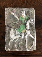 Antieke aardewerktegel, afkomstig uit de Qajar-dynastie, Antiek en Kunst, Ophalen of Verzenden