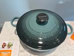 Nieuwe Le Creuset braadpan 24 cm in de kleur Ocean, Huis en Inrichting, Gietijzer, Nieuw, Ophalen of Verzenden, Keramische plaat