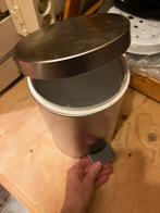 Afvalemmer voor badkamer of toilet, Huis en Inrichting, Ophalen of Verzenden, Zo goed als nieuw, Wit