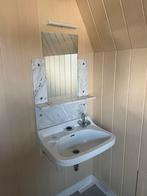 Oude complete wasbak, Doe-het-zelf en Verbouw, Sanitair, Ophalen, Zo goed als nieuw, Chroom, Wastafel