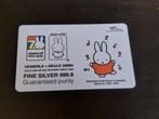 70 JAAR NIJNTJE - ZILVERBAAR, Ophalen of Verzenden, Zilver