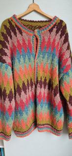Vintage ijslands vest 100% wol maat xl of oversized m / l, Ophalen of Verzenden, Zo goed als nieuw, Maat 46/48 (XL) of groter