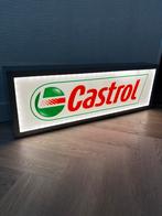Castrol lichtbak / lichtreclame Castrol, Verzenden, Zo goed als nieuw, Lichtbak of (neon) lamp