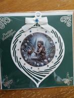 Kaartje met elfje en hertje op kerstbal. no. 237, Ophalen of Verzenden, Nieuw, Kerst
