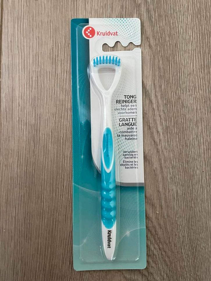 Kruidvat Tongreiniger - Nieuw in verpakking!, Sieraden, Tassen en Uiterlijk, Uiterlijk | Mondverzorging, Nieuw, Tandenborstel