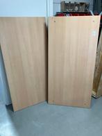 2 Bureau Tafelbladen 160x80x2,2 cm, Doe-het-zelf en Verbouw, Platen en Panelen, Ophalen, Gebruikt, Hout, 20 tot 50 mm