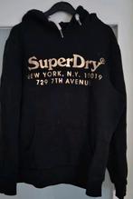 superdry hoodie, Kleding | Dames, Superdry, Zwart, Maat 42/44 (L), Ophalen of Verzenden