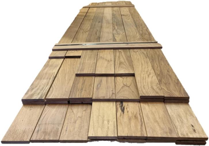 Hardhouten planken geschaafd 2.0x14.0 cm - nr: HP425, Tuin en Terras, Palen, Balken en Planken, Nieuw, Planken, 250 cm of meer