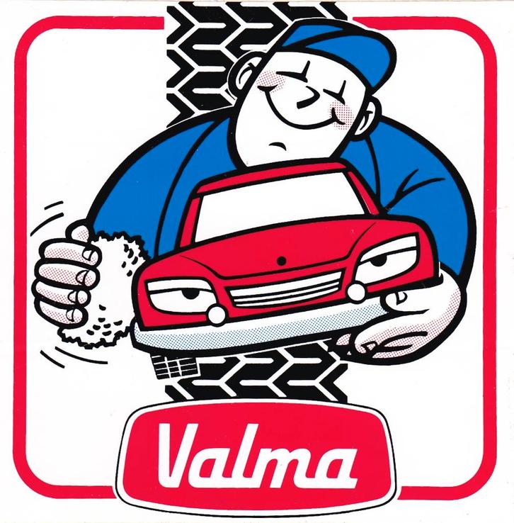 Sticker auto schoonmaak Valma, Verzamelen, Stickers, Zo goed als nieuw, Merk, Verzenden