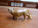 Handgesneden houten leeuw, Antiek en Kunst, Ophalen of Verzenden