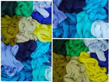 Assortipakket lontwol viltwol OCEAN WAVE beschikbaar voor biedingen