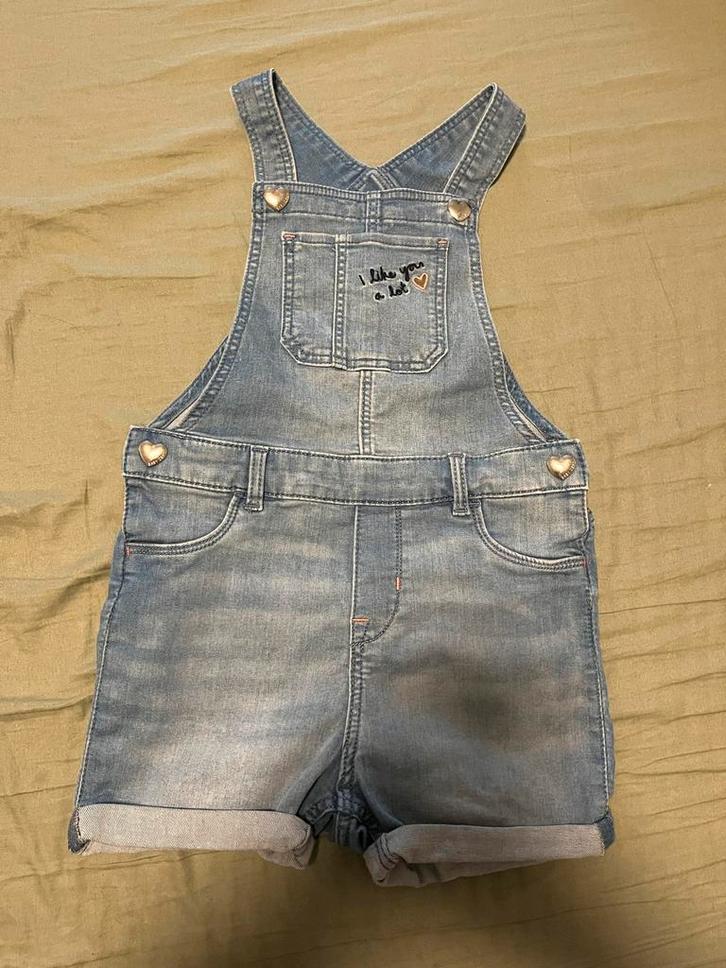 H&M Denim Tuinbroek Maat 92, Kinderen en Baby's, Babykleding | Overige, Zo goed als nieuw, Meisje, Ophalen of Verzenden