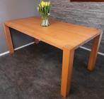 Mooie eiken eettafel 180x90 + 4 landelijke stoelen, Huis en Inrichting, Tafels | Eettafels, Ophalen, Gebruikt, Eikenhout, 50 tot 100 cm