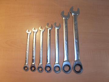 Zgan GEDORE steek-ringratel sleutel set type No.7R (8-19mm). beschikbaar voor biedingen