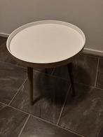 Bijzettafeltje, Huis en Inrichting, Tafels | Bijzettafels, Minder dan 55 cm, Rond, Zo goed als nieuw, Ophalen