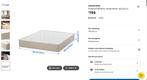 Ikea double matress - RRP €799, Ophalen, Zo goed als nieuw, Eenpersoons, 200 cm