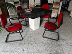 Spreek/eetkamer stoel, Huis en Inrichting, Stoelen, Ophalen, Gebruikt, Metaal, Vier