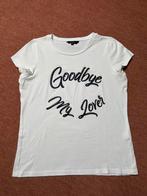 Nikki shirt wit met donkerblauwe tekst maat 40, Maat 38/40 (M), Wit, Ophalen of Verzenden, Zo goed als nieuw