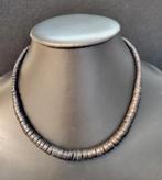 Vintage verloop zwart houten ketting, Sieraden, Tassen en Uiterlijk, Kettingen, Verzenden, Zwart, Overige materialen