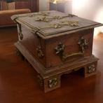 Jugendstil /art Nouveau sieraden kistje met Messing Beslag, Ophalen of Verzenden