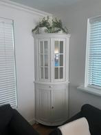 Brocante hoekkast wit, Huis en Inrichting, Kasten | Vitrinekasten, Ophalen, 100 tot 150 cm, 200 cm of meer, Zo goed als nieuw