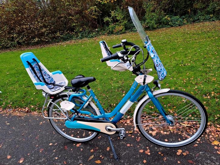 SPARTA AMAZONE moederfiets met kinderzitjes, Fietsen en Brommers, Fietsen | Dames | Moederfietsen, Zo goed als nieuw, Overige merken