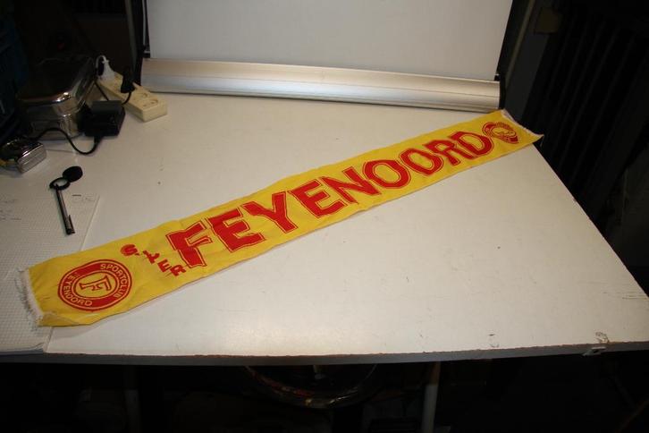 super feyenoord sjaal geel collectors item zeldzaam(252), Verzamelen, Sportartikelen en Voetbal, Gebruikt, Vaantje of Sjaal, Feyenoord