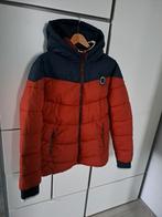 Jake Fischer winterjas roestbruin marineblauw maat 176 188, Ophalen of Verzenden, Zo goed als nieuw, Jake Fischer, Jongen