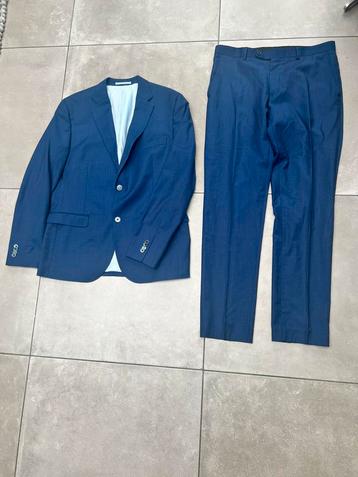 SCOTLAND BLUE 100% WOL TWEEDELIGE HEREN KOSTUUM PAK  MAAT 50 beschikbaar voor biedingen