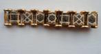 Brede Armband Damascene / Toledo. Met veiligheidskettinkje, Ophalen of Verzenden, Zo goed als nieuw, Goud, Overige materialen
