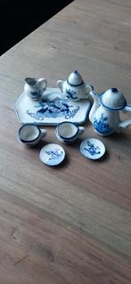 Miniatuur serviesje. Delfts blauw., Ophalen of Verzenden