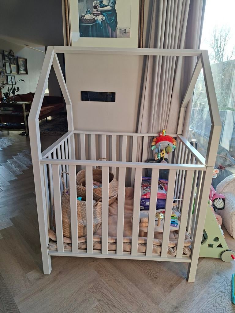 Tof TWF box bed Fleur met dak, Ophalen of Verzenden, Gebruikt, Ledikant