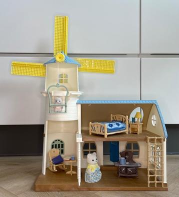 Sylvanian Families Windmolen 5630, moeder en dochter ijsbeer beschikbaar voor biedingen