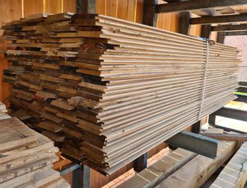 Eiken windgedroogd sponningplanken. Wandbekelding/dakbeschot beschikbaar voor biedingen