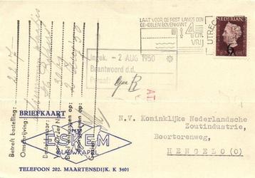 NV ESKEM, Blauwkapel - 08.1950 - briefkaart beschikbaar voor biedingen