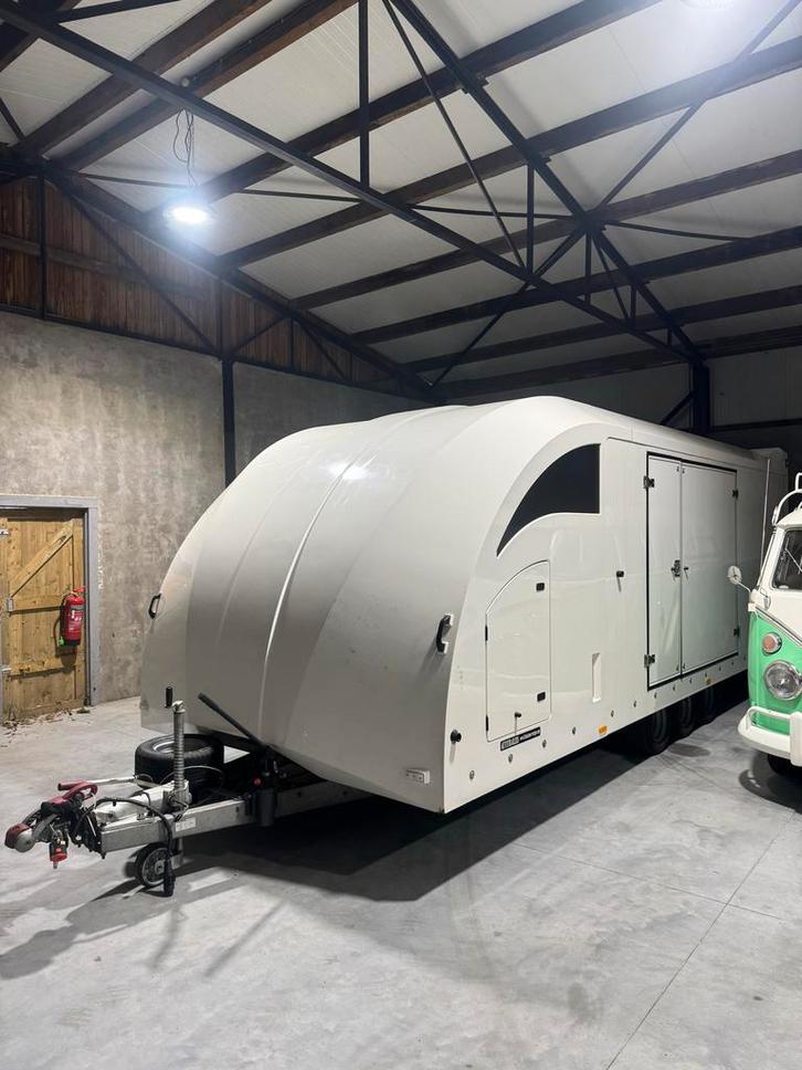 Brian James Race Transporter 6 – zo goed als nieuw (2014), Auto diversen, Aanhangers en Bagagewagens, Zo goed als nieuw, Ophalen