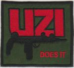 UZI Does It stoffen opstrijk patch embleem, Verzamelen, Kleding en Patronen, Nieuw, Shirt, Verzenden