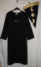Leuke zwart/gouden TOVENAAR/HARRY POTTER cape + hoed, Jongen of Meisje, Gebruikt, 146 t/m 152, Verzenden