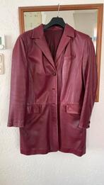 Vintage leren jas, Kleding | Dames, Jassen | Zomer, Ophalen of Verzenden, Zo goed als nieuw, Maat 38/40 (M), Rood
