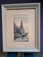 Ets van Frans van IJzerinkhuijzen: De Montelbaanstoren, Antiek en Kunst, Ophalen of Verzenden