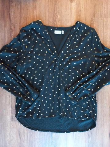 Blouse zwart goud b.young maat 36 beschikbaar voor biedingen