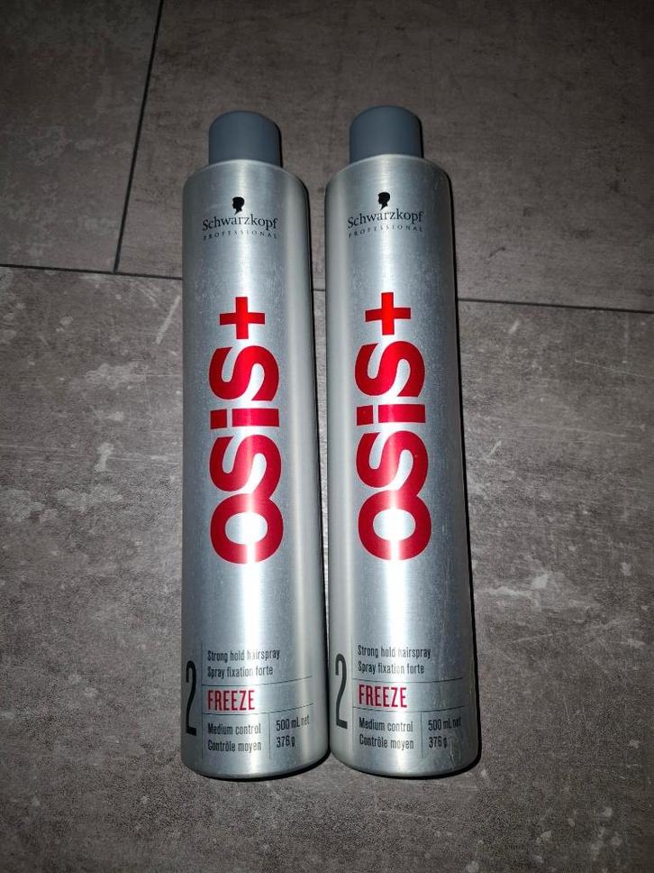 2 nieuwe flessen Haarlak Osis Freeze (advr 40), Sieraden, Tassen en Uiterlijk, Uiterlijk | Haarverzorging, Nieuw, Gel, Wax, Haarlak of Mousse