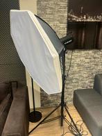 Godox SK400II Flitsset met Softbox & Statief - Zo Goed Als N, Ophalen, Zo goed als nieuw, Lamp of Flitsset